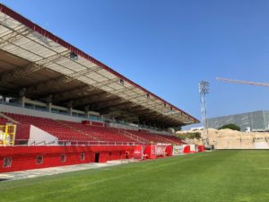 Pitch and main stand at Estádio do Mar