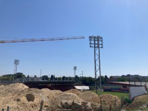 Building work at Estádio do Mar